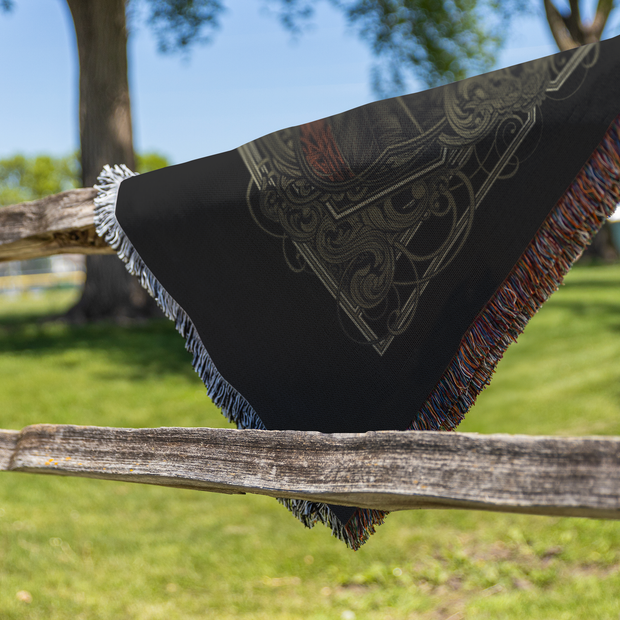 Death of a Crow Woven Throw Blanket