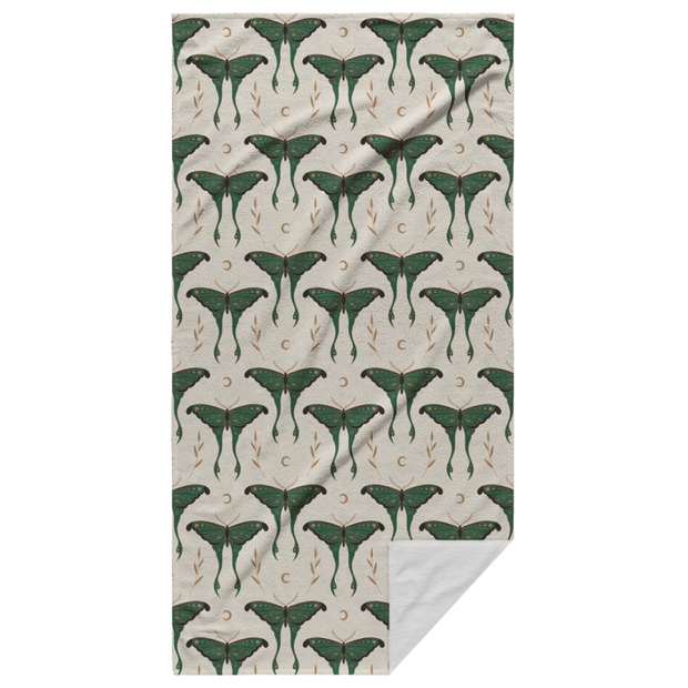 Ethereal_Wings_Luna_Moth_Beach_Towel_Main_Fold_Vertical_Mockup.png