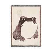 Frog 100% Cotton Woven Throw Blanket
