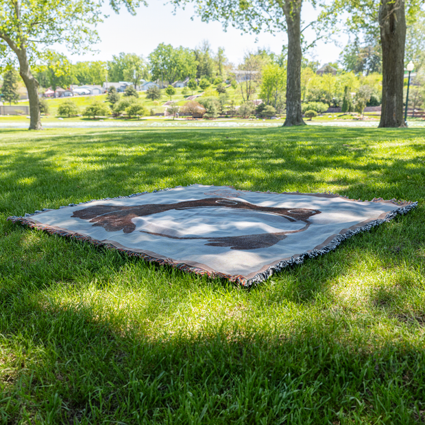 Frog by Matsumoto Hoji Woven Throw Blanket