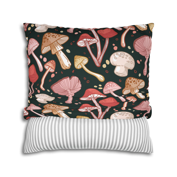 "Many Mushrooms" Throw Pillow