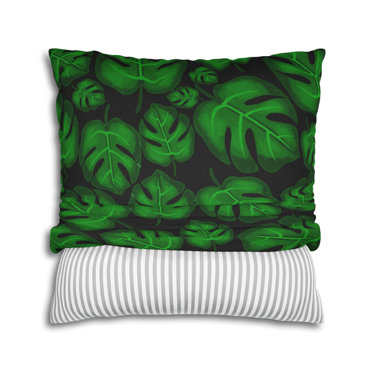 "Monstera Madness" Throw Pillow