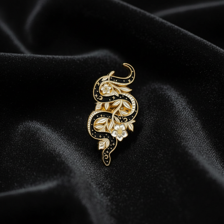 Garden Snake Enamel Lapel Pin