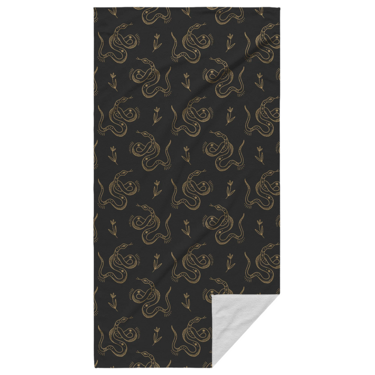 Gilded_Fang_Beach_Towel_Main_Fold_Vertical_Mockup.png