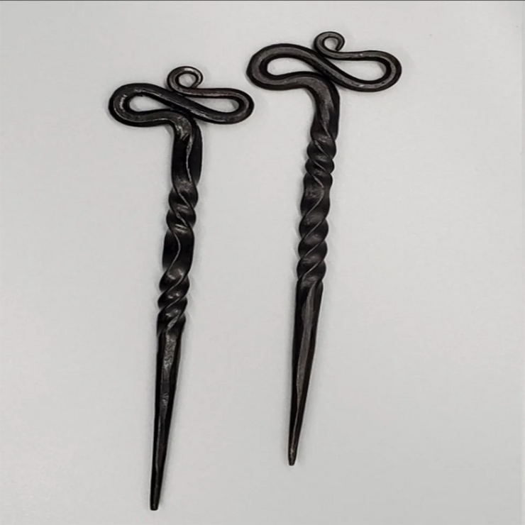 Forged Iron Hair Stick