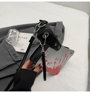 Meat Cute Bloody Cleaver Crossbody Purse