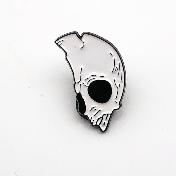 Half Dome Skull Enamel Lapel Pin