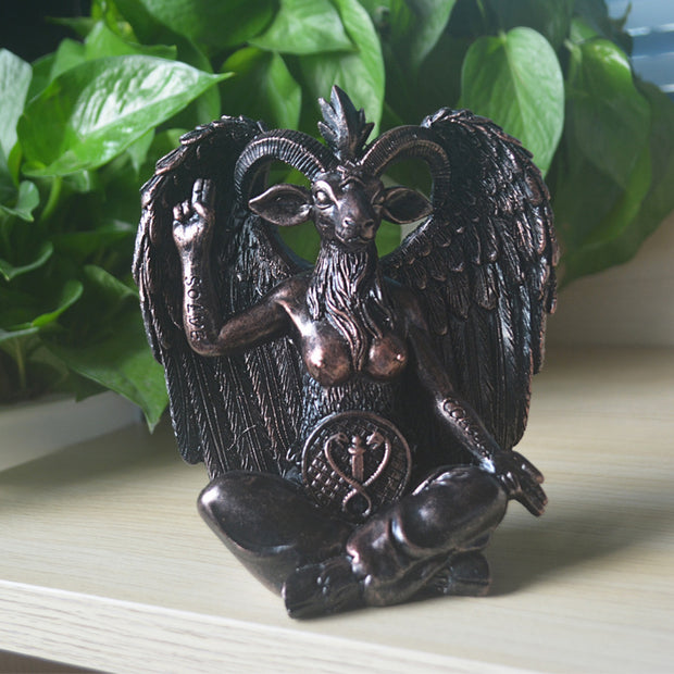 Sanctum of the Baphomet Bronze Resin Sculpture