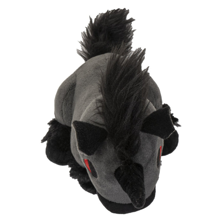 Hellions Series Black Unicorn Plush Toy - 9-Inch Tall High-Quality Polyester Plush - Gothic Collectible for Kids and Adults - Stylish and Cute with Embroidered Details - Perfect for Fantasy and Gothic Fans