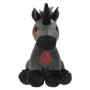 Hellions Series Black Unicorn Plush Toy - 9-Inch Tall High-Quality Polyester Plush - Gothic Collectible for Kids and Adults - Stylish and Cute with Embroidered Details - Perfect for Fantasy and Gothic Fans