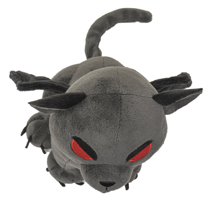 Hellions Series Vampire Cat Plush Toy - 8-Inch Tall Soft Polyester Plush with Black Wings - Detailed with Embroidered Features - Gothic Collectible Toy Gift for Kids and Adults - Perfect for Fans of Gothic Themes and Cat Lovers