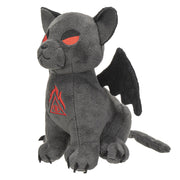 Hellions Series Vampire Cat Plush Toy - 8-Inch Tall Soft Polyester Plush with Black Wings - Detailed with Embroidered Features - Gothic Collectible Toy Gift for Kids and Adults - Perfect for Fans of Gothic Themes and Cat Lovers