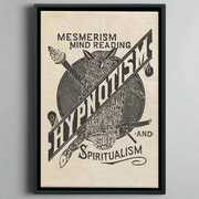 Vintage-inspired Hypnotism Owl artwork, featuring a captivating owl design symbolizing mystery and wisdom, perfect for gothic home decor.