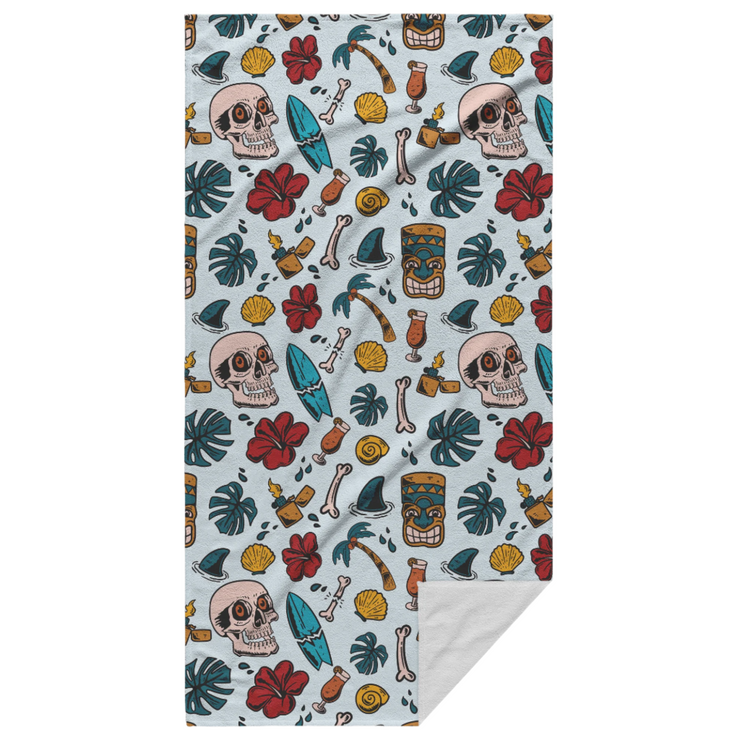 Island_Odyssey_Tropical_Tiki_Beach_Towel_Main_Fold_Vertical_Mockup.png