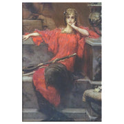 "Lady in Red" by Talbot Hughes Rectangle Canvas Wrap