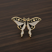 Luna Moth Enamel Lapel Pin