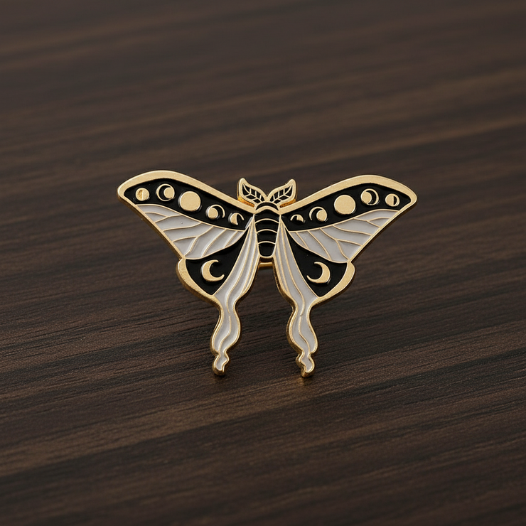 Luna Moth Enamel Lapel Pin