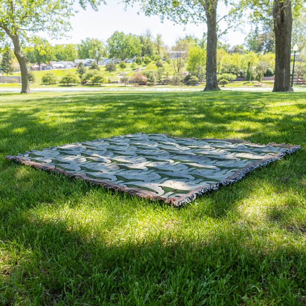 Luna Moth 100% Cotton Woven Throw Blanket