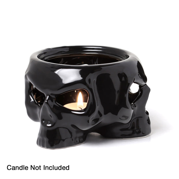 Black Skull Warmer & Mug Set by Alchemy Gothic