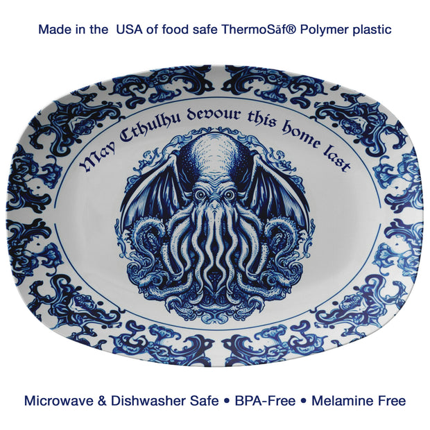 "Que Cthulhu devore esta casa por última vez" Plato de 10x14