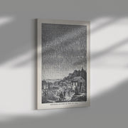 "Meteoric Shower of Nov. 13, 1833" by Adolph Vollmy Rectangle Canvas Wrap