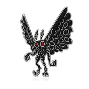 Mothman Cryptid Enamel Lapel Pin - Creepy West Virginia Moth Man Folklore Urban Legend - Unique Fashion Accessory Brooch Pin