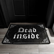 "Dead Inside" Gothic Black Doormat