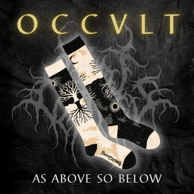 As Above So Below Tree Knee High Socks