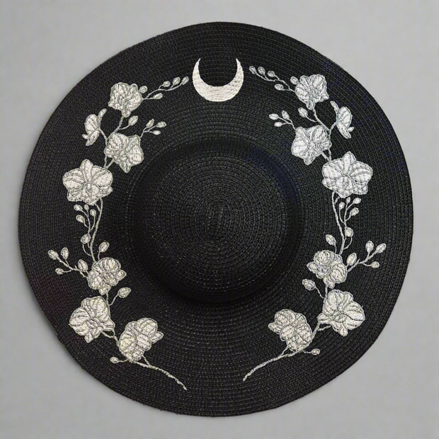 Orchids Gothic Floppy Sun Hat