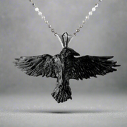 Black Raven Necklace by Alchemy Gothic