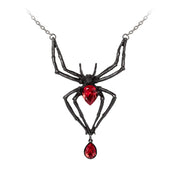 Black Widow Spider Necklace by Alchemy Gothic