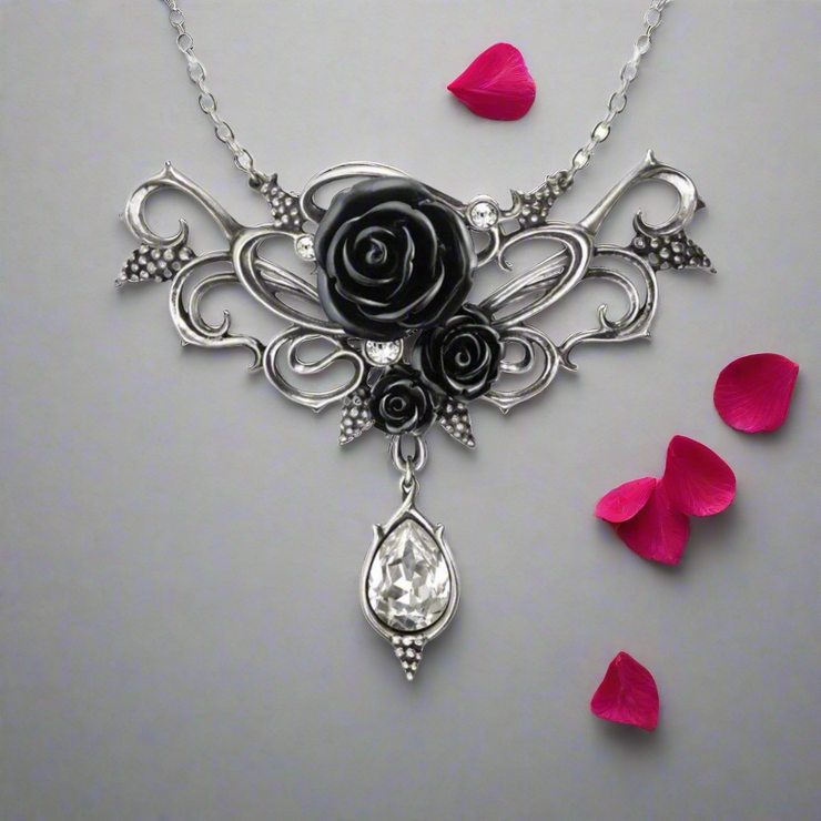 Bacchanal Rose Necklace by Alchemy Gothic – Bleak Boutique Bacchanal Rose Necklace by Alchemy Gothic – Bleak Boutique