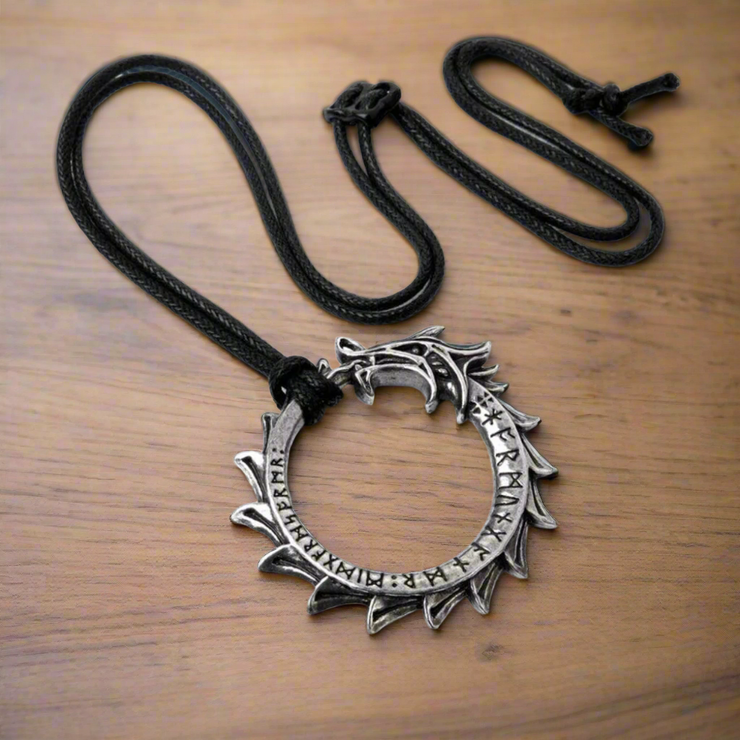 Jormundgard the World Serpent Necklace by Alchemy Gothic