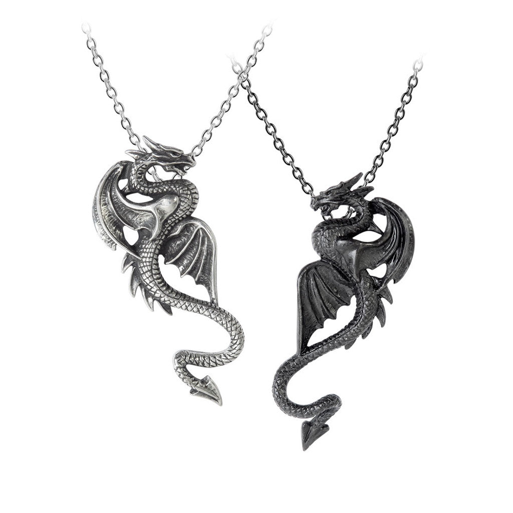 Draconic Tryst Couples Necklace Set by Alchemy Gothic – Bleak Boutique