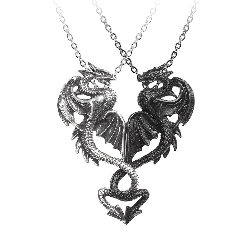 Draconic Tryst Couples Necklace Set by Alchemy Gothic – Bleak Boutique
