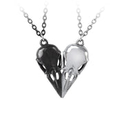 Coeur Crane Couples Necklace by Alchemy Gothic
