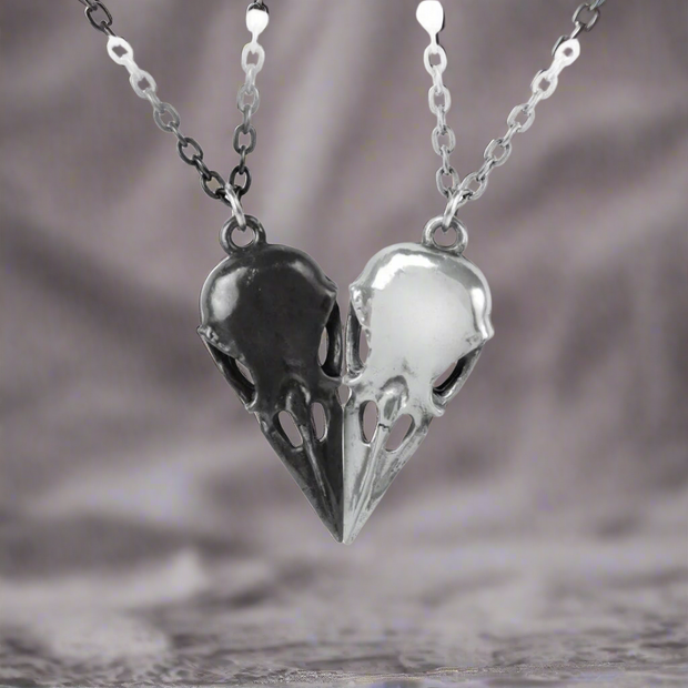 Coeur Crane Couples Necklace Set by Alchemy Gothic