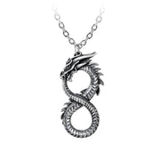 Infinity Dragon Necklace by Alchemy Gothic