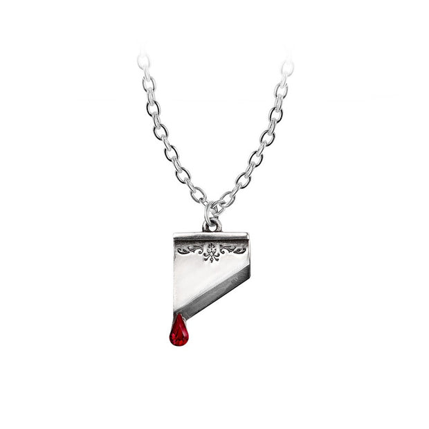 Marie Antoinette Guillotine Blade Necklace by Alchemy Gothic