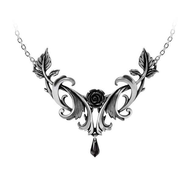 Baroque Rose Necklace by Alchemy Gothic