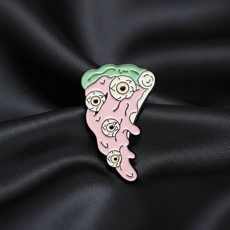 Possessed Pepperoni Enamel Lapel Pin