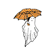 Rainy Day Ghost Enamel Lapel Pin