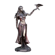 Morrigan The Celtic Goddess of Battle Bronze Resin Sculpture