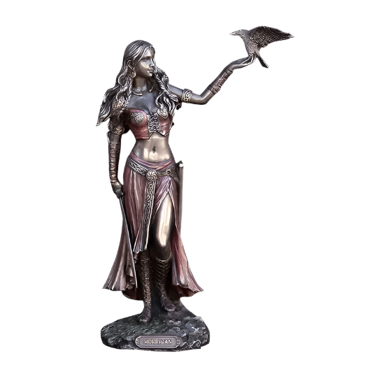 Morrigan The Celtic Goddess of Battle Bronze Resin Sculpture