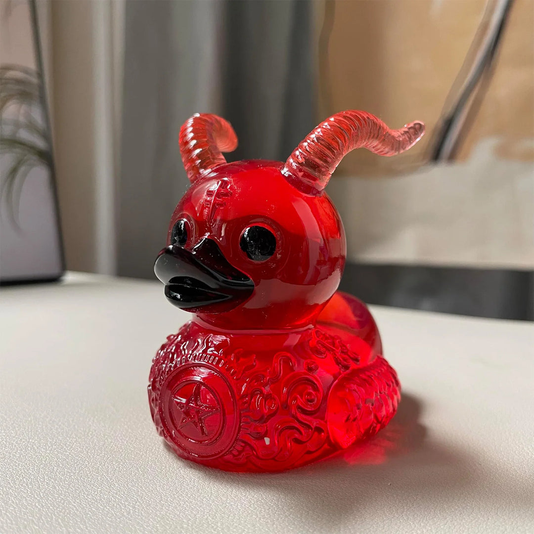Death Metal Duckie Bathroom Decor Resin Sculpture – Bleak Boutique