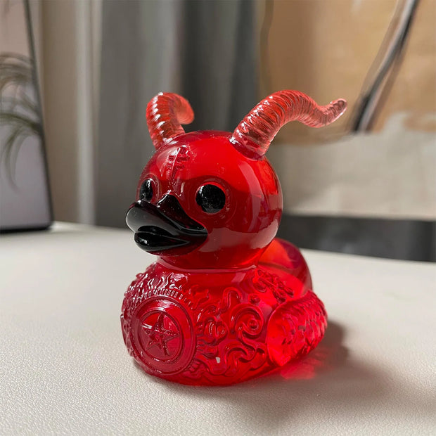 Death Metal Duckie Bathroom Decor Resin Sculpture
