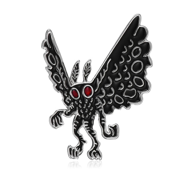 Mothman Cryptid Enamel Lapel Pin