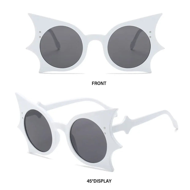 Retro Goth Bat-Shaped Sunglasses