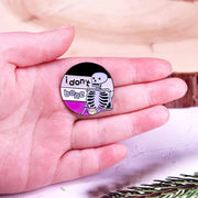 "I Don't Bone" Asexual Pride Enamel Lapel Pin