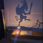 Projecteur d'ombre Krampus rampant Terrors aux bougies chauffe-plat